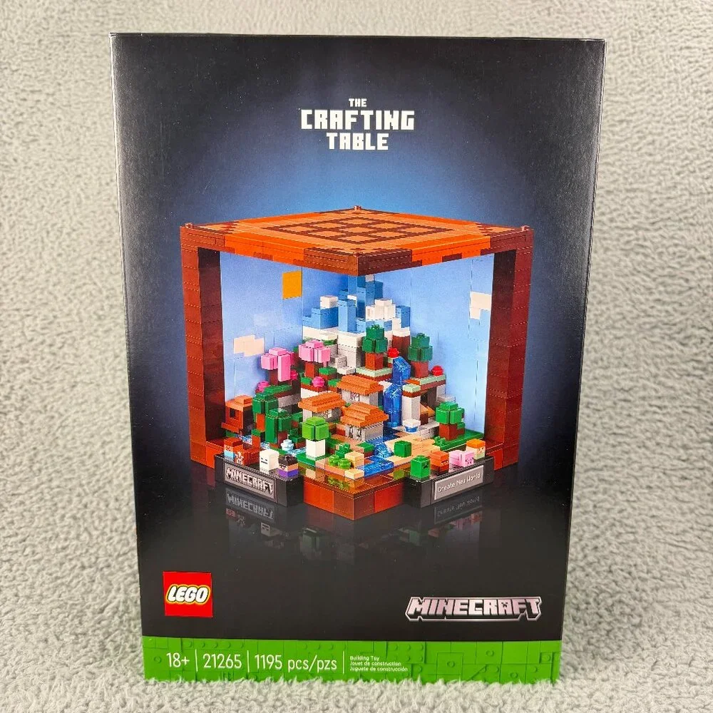 LEGO Minecraft The Crafting Table Build and Display Set 21265 Toy Building‎